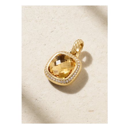 DAVID YURMAN 데이비드 율만 알비온® 18k 골드 시트린 다이아몬드 펜던트 오렌지 1647597344777808