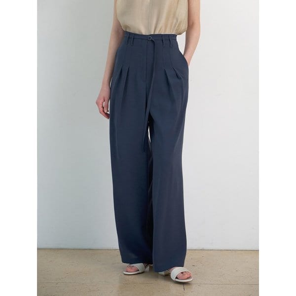 Beltied two turk wide slacks