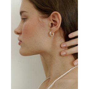 [Silver] Chic Bold Ring Earrings