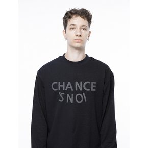 S`noi Reverse Rib Crew Neck Sweat - Black Navy /M243MT02BK