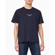 남성 레귤러핏 그래픽 워시 반팔 티셔츠(4RB824G)