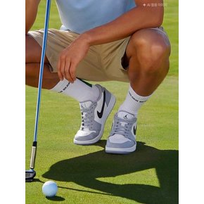 (M) Back line Color Lettering Mid Socks G6LAX26305GRX