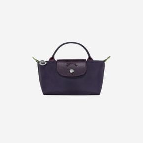 롱샴 르 플리아쥬 그린 핸들 파우치 빌베리 Longchamp Le Pliage Green Handle Pouch Bilberry