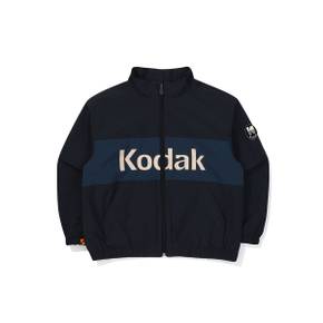 [공식]컬러블럭 빅로고 안감 자켓 키즈 NAVY