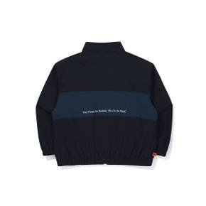 [공식]컬러블럭 빅로고 안감 자켓 키즈 NAVY