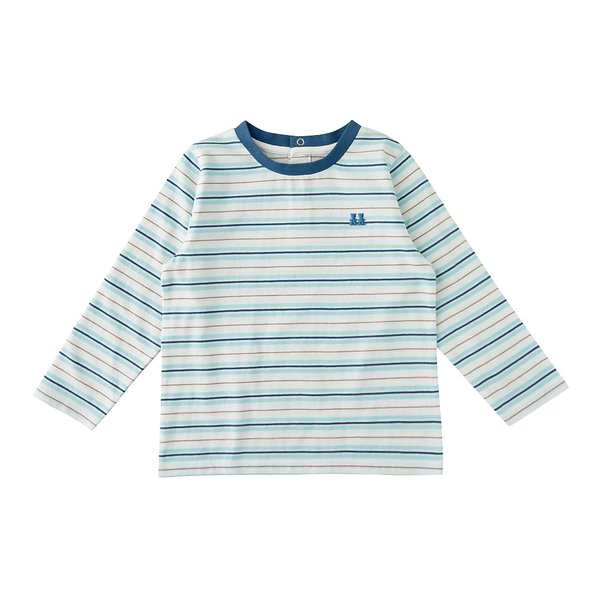 [여주점] [오프라벨 여주점] 밍크뮤 (BL) 멀티스트라이프티셔츠 (35114-330-01)