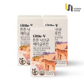 어린이 튼튼 낙산균 베타글루칸 3병(3개월분) 선물세트+쇼핑백