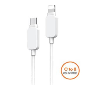 PLEOMAX 고속 충전 데이터 케이블 C to 8핀 18W 1M (S11490344)