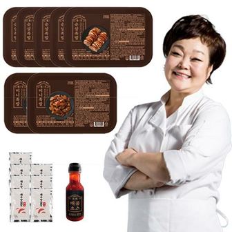  빅마마 이혜정의 아주 맛있는 순살족발 5팩 + 미니족발 2팩 + 특제 매콤 소스 1병