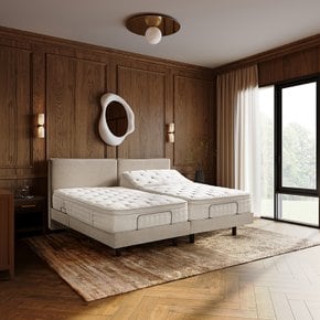 르무브 프리미엄 모션침대 헤드형 우드다릿발 SS (매트제외/옵션 택1)