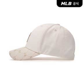 [코리아공식] 다이아 모노그램 포인트 스트럭쳐 볼캡 NY (D.Cream)