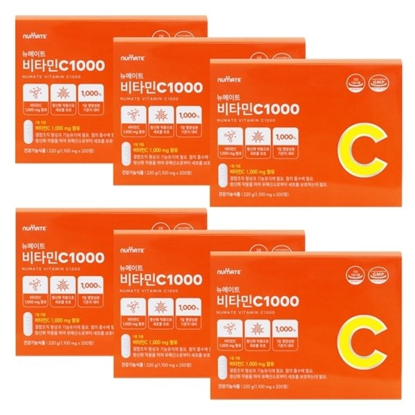 비타민C 1000 (6박스/1200정/온가족용)