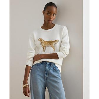 로렌 랄프 로렌 인타르시아 니트 골든 리트리버 스웨터(WMLRSWES6820902100)