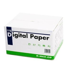 전산기록지 80C A4사이즈 9.5X11인치 1P 1500매 단미싱-전산용지