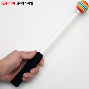 SPM 무지개말렛 롤리팝 핸드드럼 스폰지핸들 RBM-HB2