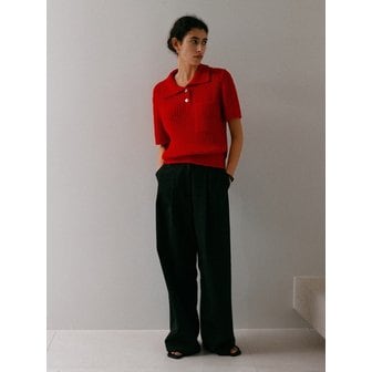 스텝어라운드 OUT POCKET WIDE PANTS_BLACK