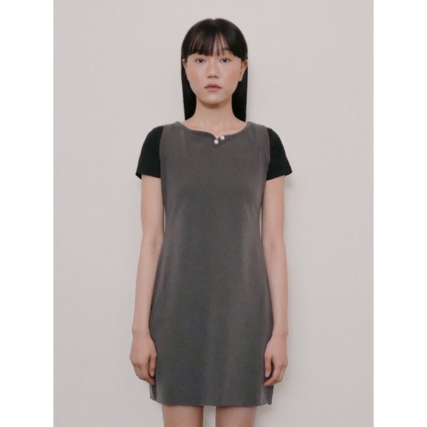 D. BASIC SLEEVELESS MINI DRESS - 2 COLOR