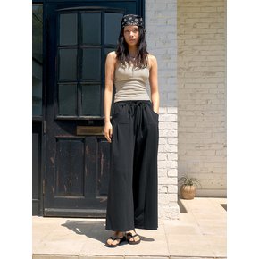 Puff Pintuck Pants (Ash Black)