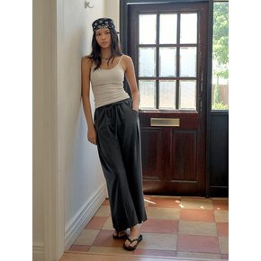 Puff Pintuck Pants (Ash Black)