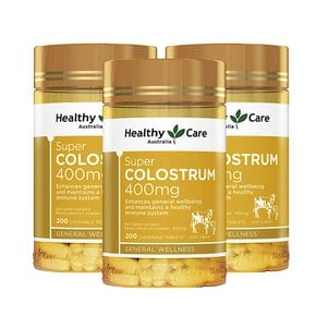 헬씨케어 수퍼 콜로스트럼 초유 Healthy Care Super Colostrum 400mg 200정 3개