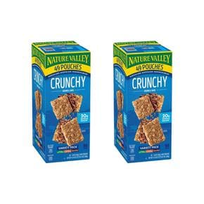 [해외직구] 네이처밸리 크런치 그래놀라바 버라이어티팩 3가지맛 49입 2팩 Nature Valley Crunchy Granola Bars, Variety Pack (49 ct.)