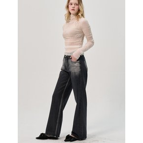 Foi Printl Denim Pants_Charcoal