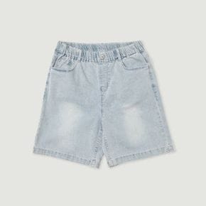 행텐틴즈 여아 풀밴딩 4부 하프 데님팬츠 223 14470 156 401 10 _P361466939