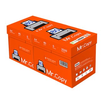  미스터카피 MR copy 무림제지 A4 80g 2BOX 5000매