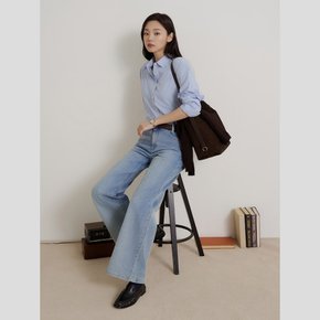 26F/W BF6864C13Q 스트라이프 릴랙스핏 셔츠 - 스카이 블루 GN