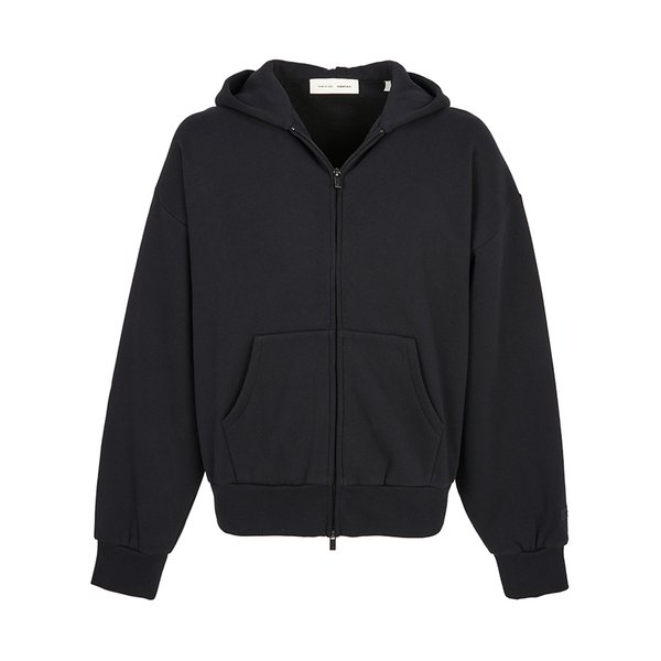 [부산점] 에센셜 남성 기모 후드 집업 192SP254780F JET BLACK