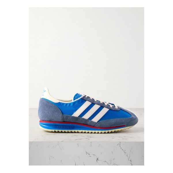 Sl 72 Og 스웨이드 가죽 트리밍 나일론 스니커즈 블루 1647597353661252