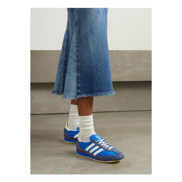 Sl 72 Og 스웨이드 가죽 트리밍 나일론 스니커즈 블루 1647597353661252