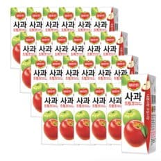 롯데칠성 델몬트 사과 드링크 190ml 24팩 2박스(총 48팩)