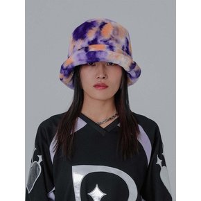 Purple Pansy bucket hat