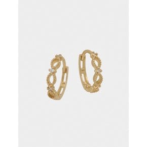 14k dot lace one touch earrings