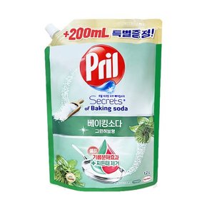 프릴 베이킹소다 리필 그린허브 1L