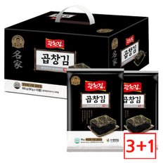 [3+1] 광천김 곱창김 무조미전장김 10봉 선물세트