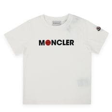 24 S/S 몽클레어 키즈 베이스볼 레터링 로고 반팔(아이보리) 8C00003 89AFV 034 8,10A 76030645