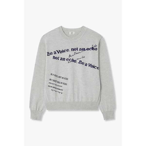 레터링 크루넥 울 풀오버 7116150108171