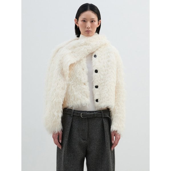 NOMA BOUCLE FUR CARDIGAN