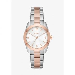 3803006 DKNY NOLITA - Watch silver, rose gold