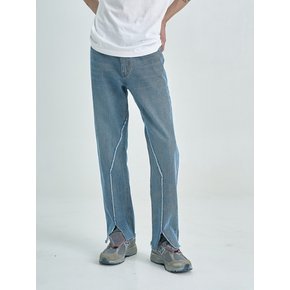 Cutoff Denim Pants (Indigo Blue)