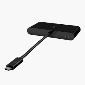 C타입 멀티 허브 100W 충전 어댑터 이더넷 VGA 4K HDMI 맥북 윈도우 호환 AVC004bt