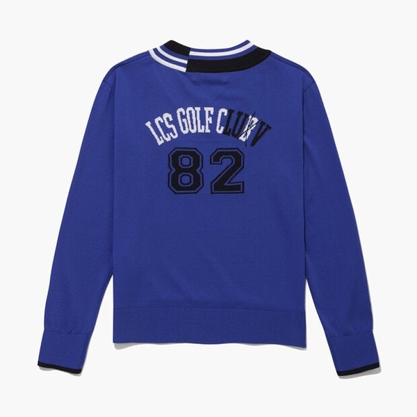 [여주점] 여성 V넥 배색 포인트 스웨터 GQ222LKP41  TBLU