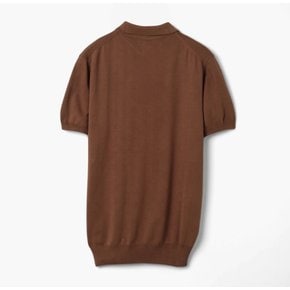 TBRM POLO T-SHIRT BROWN CIGAR