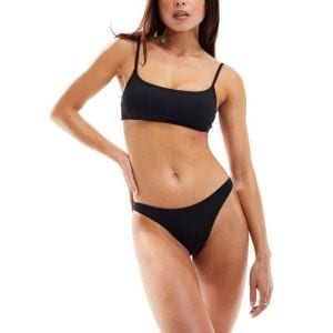 이스퀘어 4491905 Cotton On Cotton On fitted bikini bottoms in black