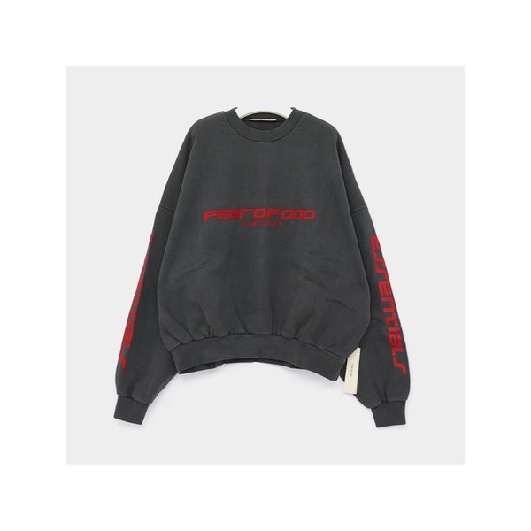 프린팅로고  에센셜 크롭 스웨트 남성 맨투맨 192HO256892F