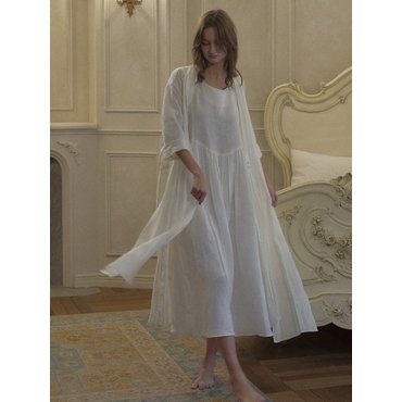 호메로페로 scarf linen robe