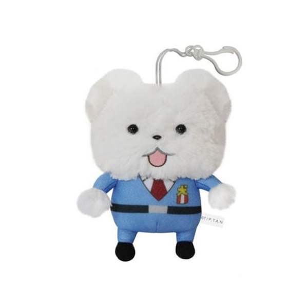 확대된 대표 엉덩이 탐정 말티즈 서장 어린이 인형 장난감 15cm
