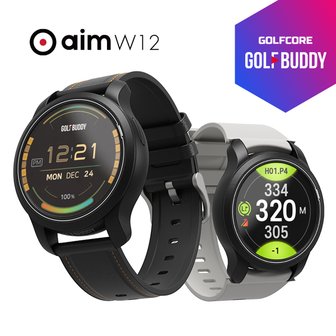 GOLFS 골프버디 W12 스마트핀 Touch IP/홀프리뷰 GPS 시계형 거리측정기+스트랩증정